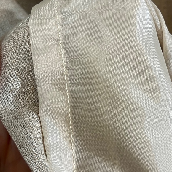 Jessica Howard Coastal Linen Beaded Skirt Set 16 Tan Floral Boho Western Neutral - Picture 14 of 16